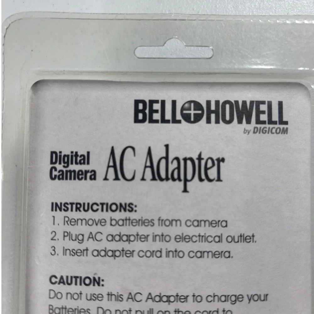 Bell Howell DigiCom AC Power Adapter‎ for Nikon Coolpix Digital Cameras 8.4V
